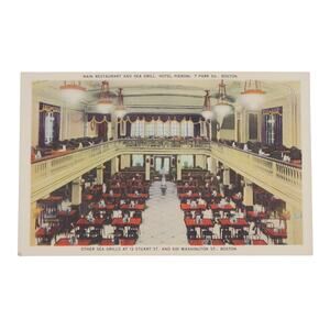 ColourPicture Hotel Pieroni Post Card Boston Thomas Teknitone Vintage Unposted